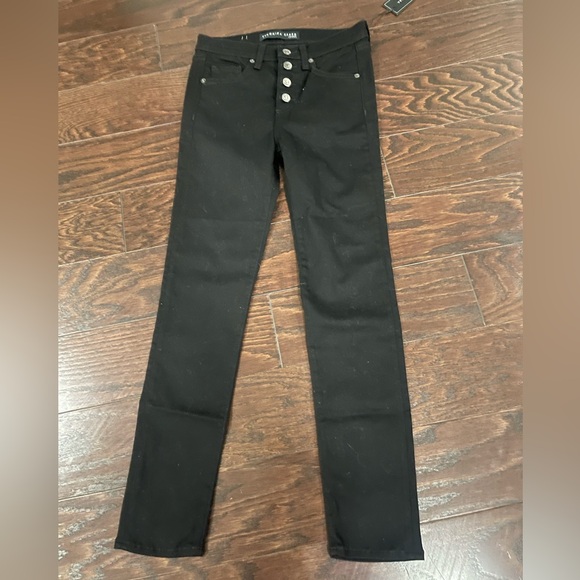 Veronica Beard Debbie High Rise Skinny Ankle Button Fly Jean Raven Size 26/2 NEW